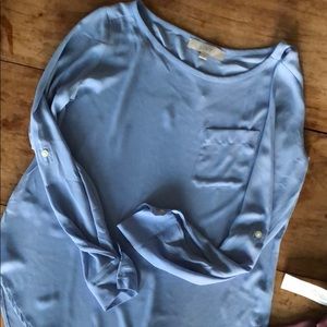 Loft cos blue blouse